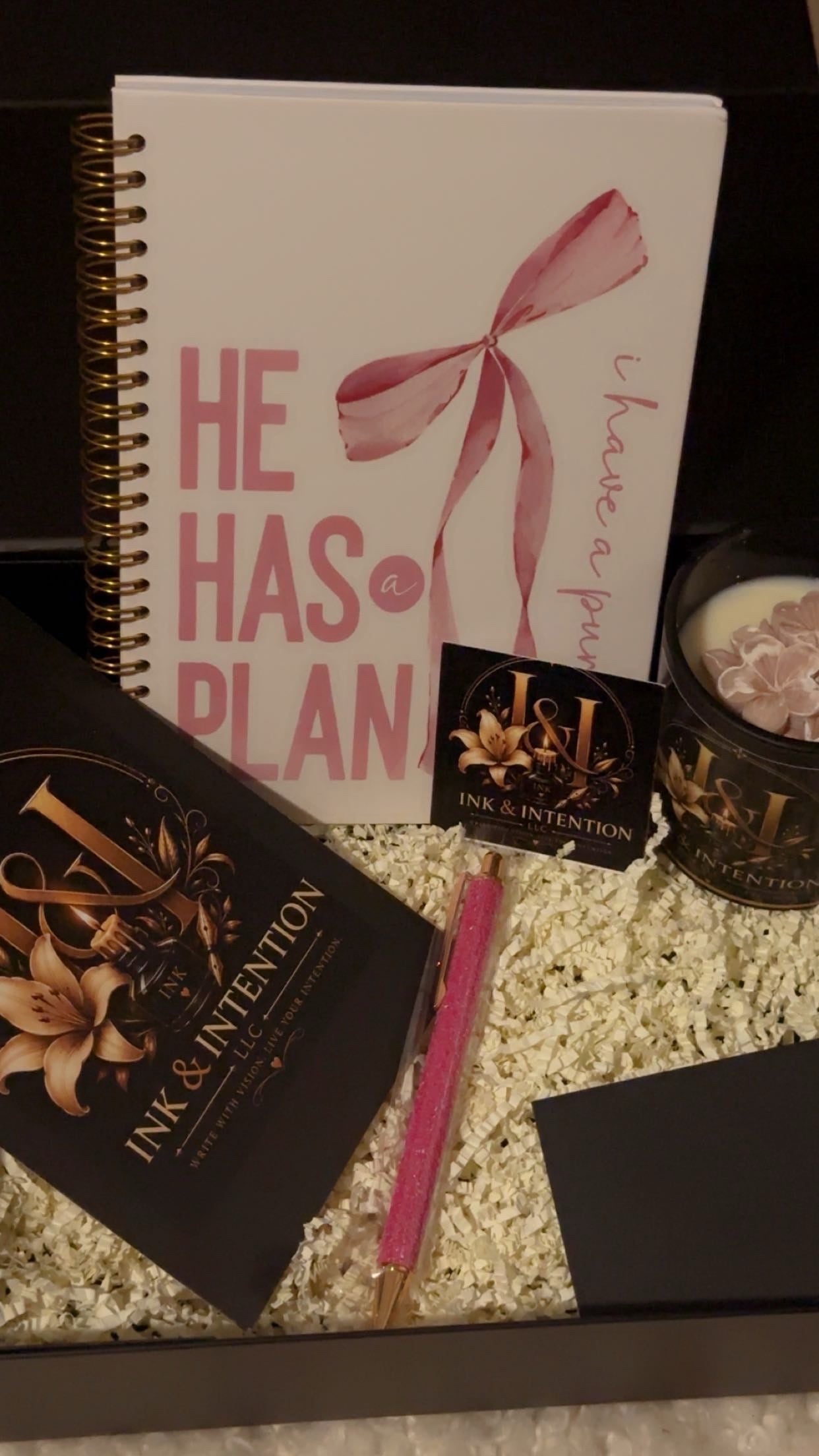 He Has A Plan Ritual Set (Pink + White)