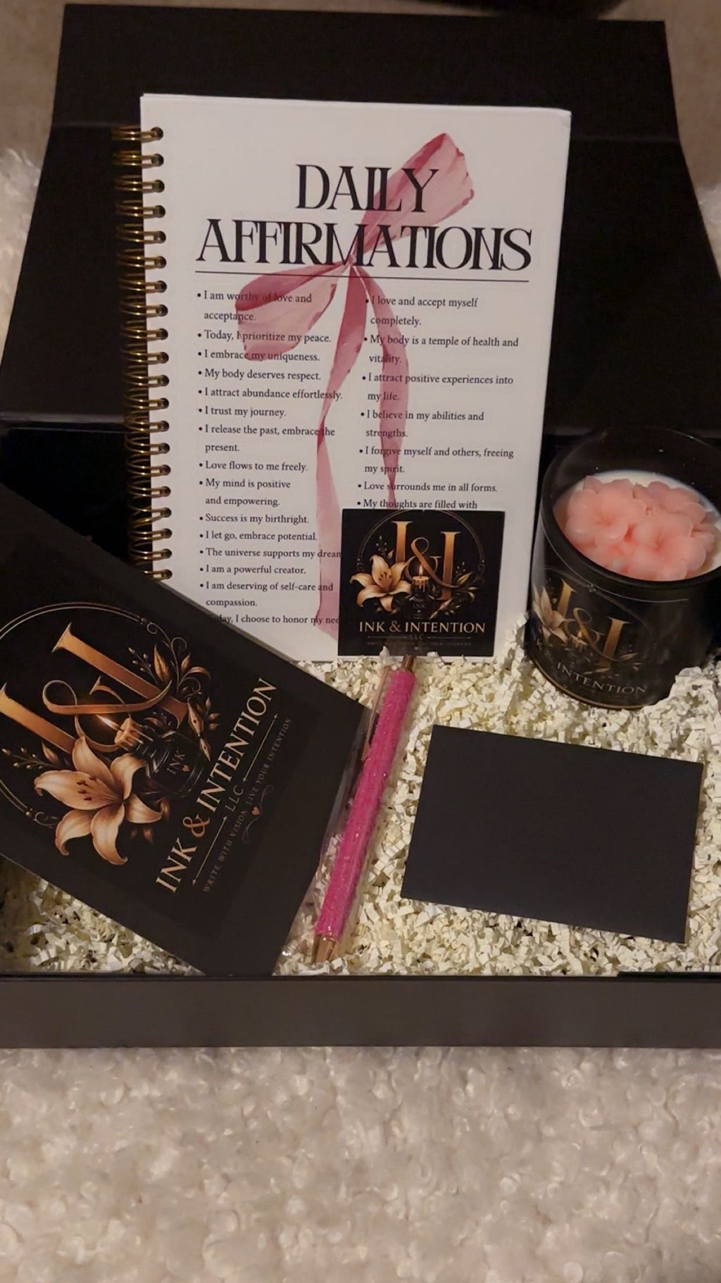 Affirmation Bow Ritual Set (Pink)