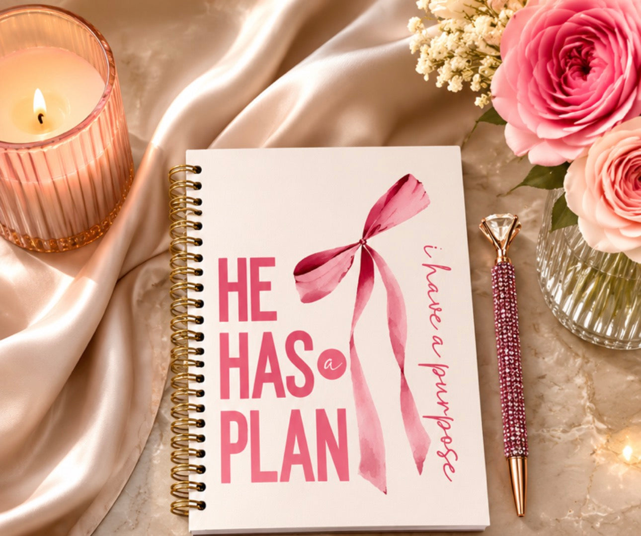 He Has A Plan Ritual Set (Pink + White)