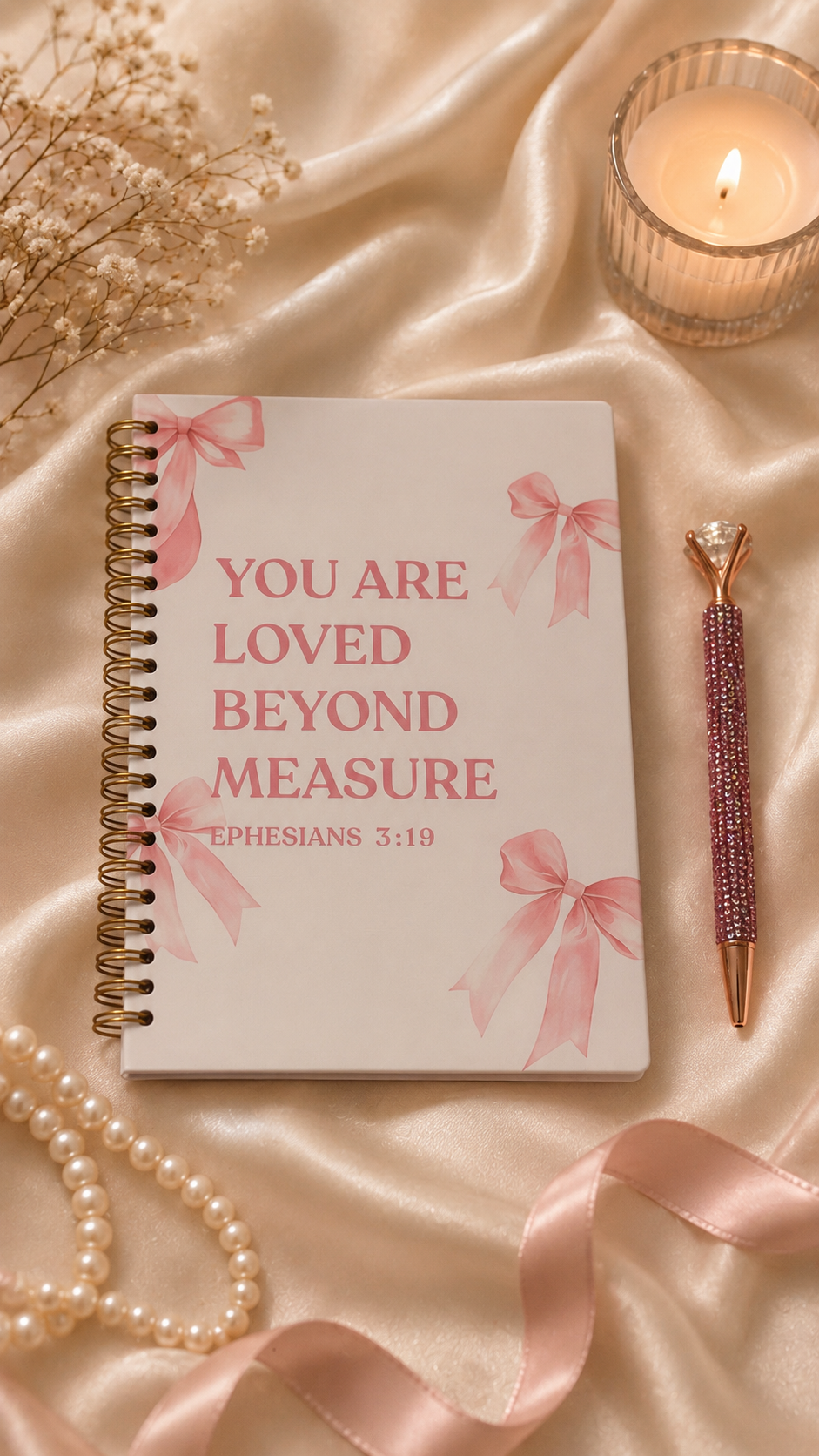 Ephesians 3:19 (Pink + White) Journal Only