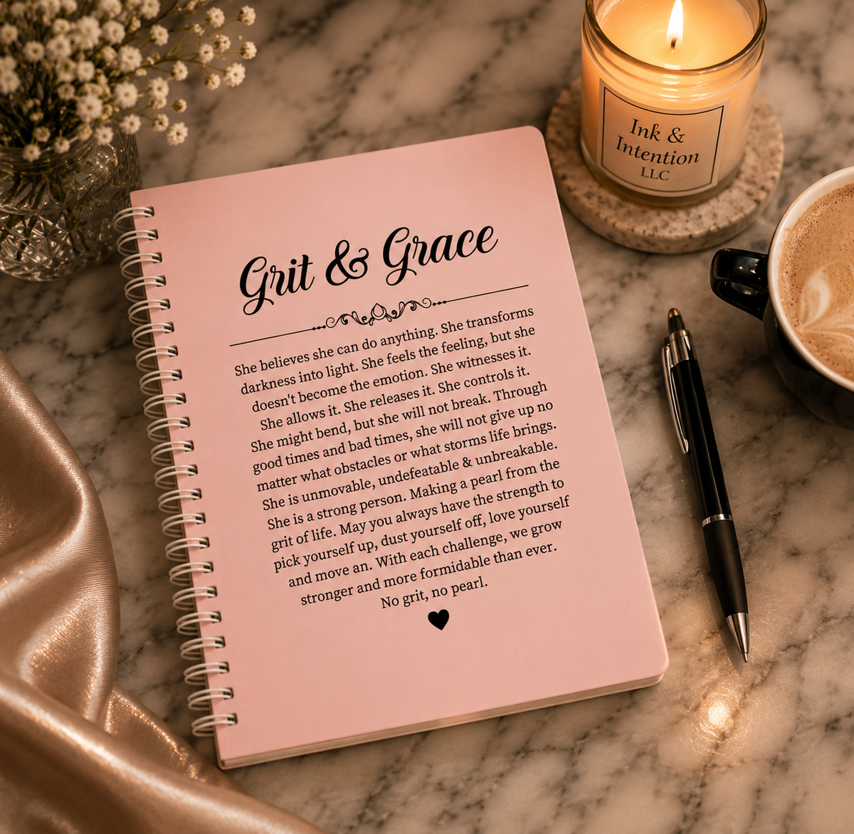 Grit & Grace Journal  (Pink) ONLY