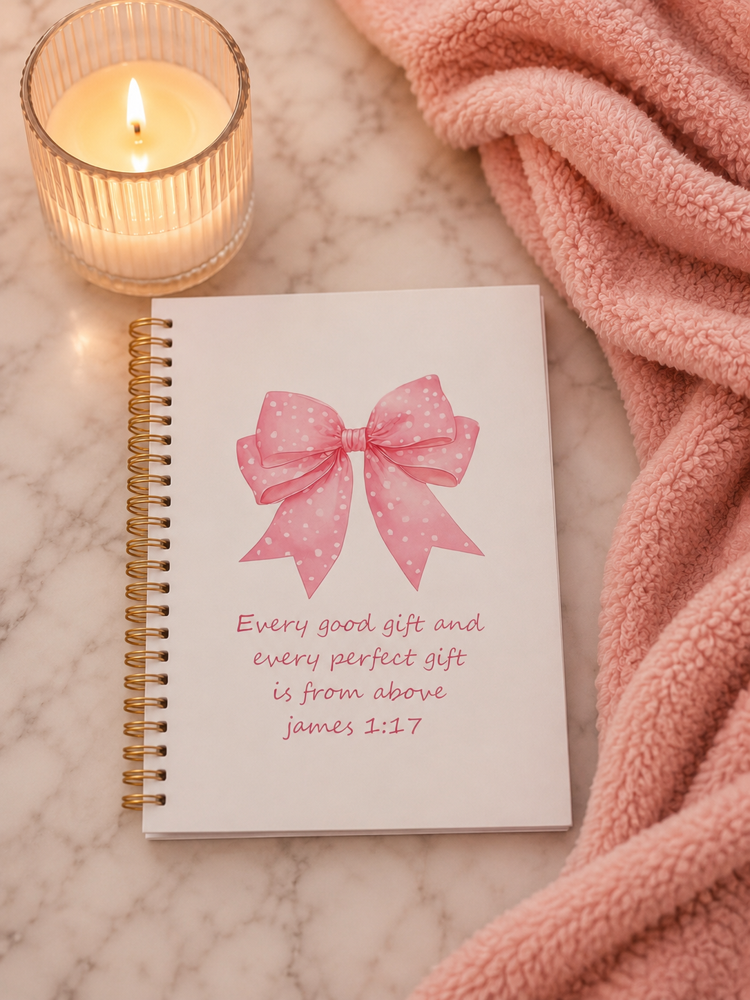 James 1:17 Ritual Set (Pink + White)