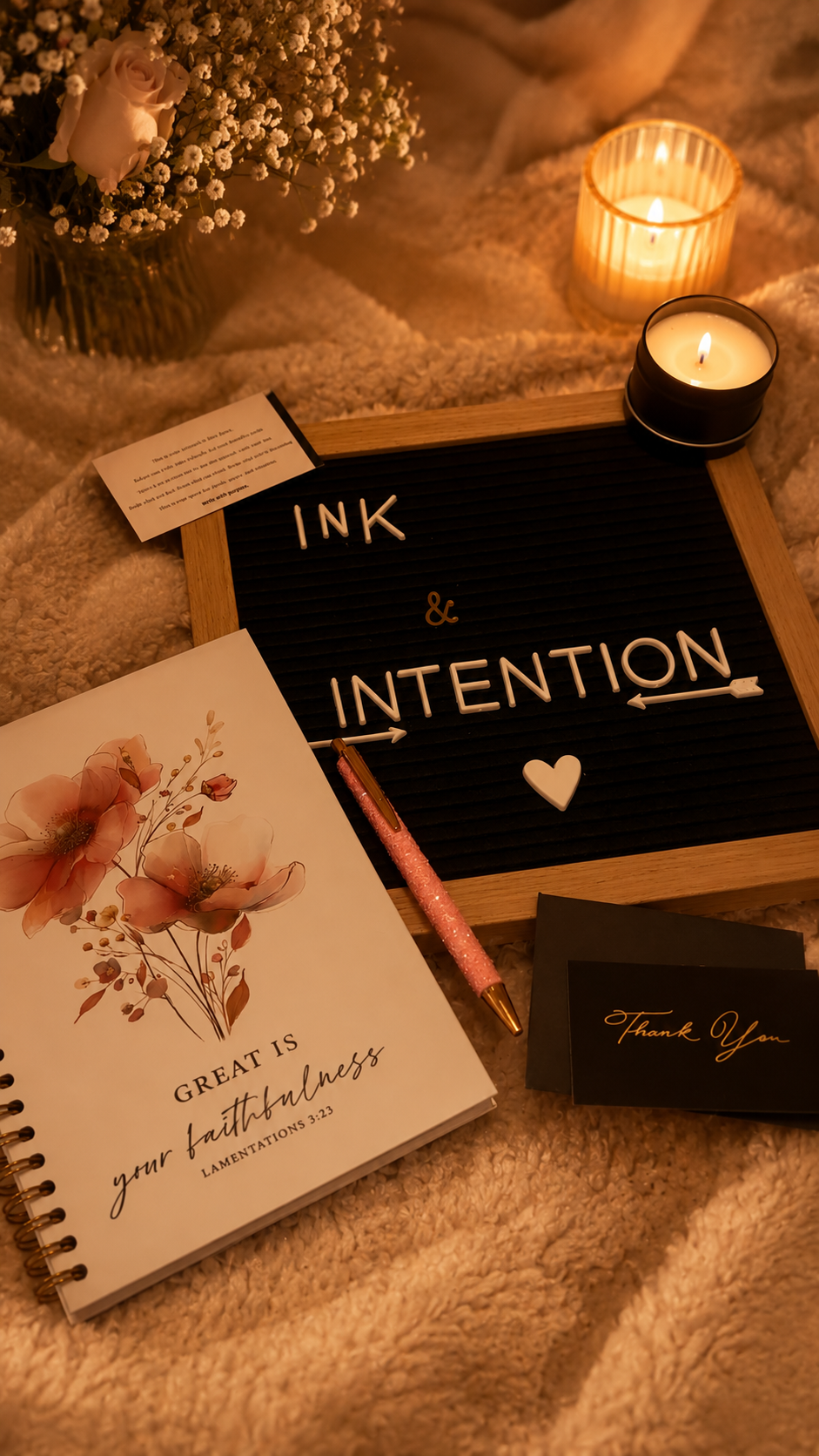 Lamentations 3:23 (Floral)