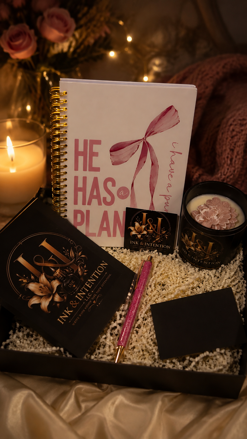 He Has A Plan Ritual Set (Pink + White)