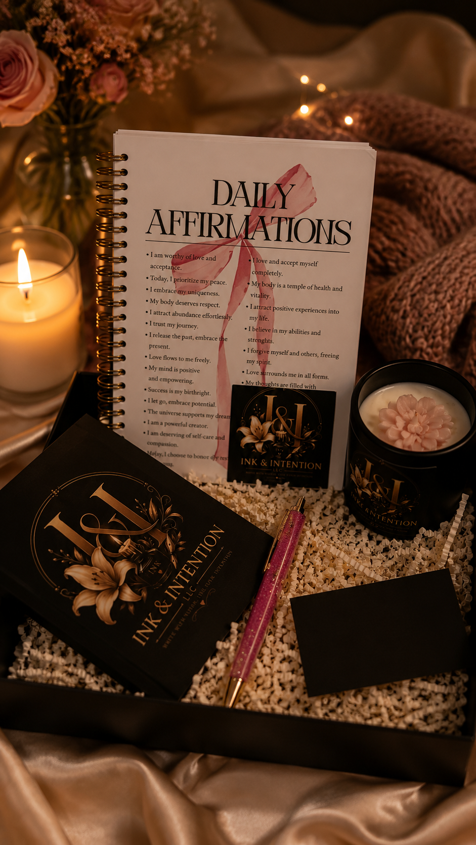 Affirmation Bow Ritual Set (Pink)